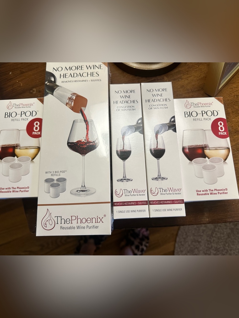 The phoenix wine purifier kit with refills new